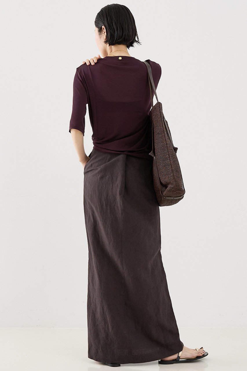 【ザ ストア バイ シー/THE STORE by C】のリネンストレートスカート 人気、トレンドファッション・服の通販 founy(ファニー) 　ファッション　Fashion　レディースファッション　WOMEN　スカート　Skirt　ロングスカート　Long Skirt　エレガント 上品　Elegant　ストレート　Straight　パターン　Pattern　ロング　Long　NEW・新作・新着・新入荷　New Arrivals　other-6|ID: prp329100004568664 ipo3291000000032321465