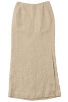 【ザ ストア バイ シー/THE STORE by C】のリネンストレートスカート ベージュ|ID: prp329100004568664 ipo3291000000036116393