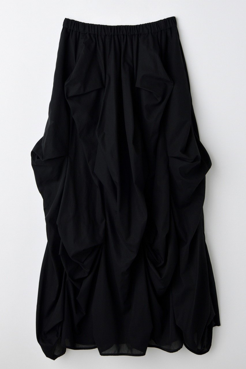 【エンフォルド/ENFOLD】のTACK DRAPE SKIRT/スカート インテリア・キッズ・メンズ・レディースファッション・服の通販 founy(ファニー) 　ファッション　Fashion　レディースファッション　WOMEN　スカート　Skirt　ロングスカート　Long Skirt　おすすめ　Recommend　セットアップ　Set Up　ドレープ　Drape　パターン　Pattern　ラウンド　Round　ロング　Long　エレガント 上品　Elegant　NEW・新作・新着・新入荷　New Arrivals　ブラック|ID: prp329100004568666 ipo3291000000032321472
