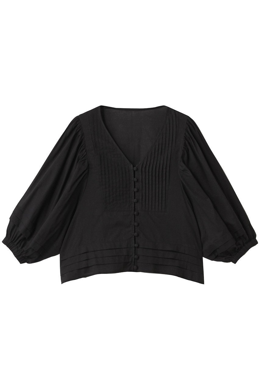【スリー ドッツ/three dots】のコットンローン フレアカラー シャツ インテリア・キッズ・メンズ・レディースファッション・服の通販 founy(ファニー) 　ファッション　Fashion　レディースファッション　WOMEN　トップス・カットソー　Tops/Tshirt　シャツ/ブラウス　Shirts/Blouses　エレガント 上品　Elegant　ギャザー　Gather　シアー　Sheer　スリーブ　Sleeve　ダウン　Down　デニム　Denim　トレンド　Trend　フレア　Flare　リュクス　Luxe　ロング　Long　再入荷　Restock/Back In Stock/Re Arrival　ブラック|ID: prp329100004568671 ipo3291000000032321499