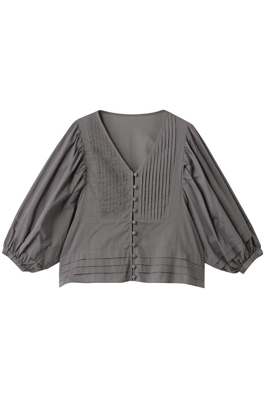 【スリー ドッツ/three dots】のコットンローン フレアカラー シャツ インテリア・キッズ・メンズ・レディースファッション・服の通販 founy(ファニー) 　ファッション　Fashion　レディースファッション　WOMEN　トップス・カットソー　Tops/Tshirt　シャツ/ブラウス　Shirts/Blouses　エレガント 上品　Elegant　ギャザー　Gather　シアー　Sheer　スリーブ　Sleeve　ダウン　Down　デニム　Denim　トレンド　Trend　フレア　Flare　リュクス　Luxe　ロング　Long　再入荷　Restock/Back In Stock/Re Arrival　チャコール|ID: prp329100004568671 ipo3291000000032321500