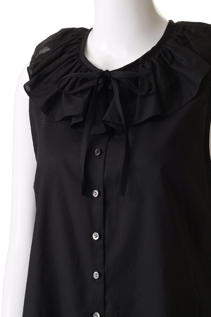 【ビリティス ディセッタン/Bilitis dix-sept ans】のビッグカラートップス 人気、トレンドファッション・服の通販 founy(ファニー) 　ファッション　Fashion　レディースファッション　Fashion for Women　トップス・カットソー　Cut & Sew Tops　キャミソール&ノースリーブ　Camisoles & Sleeveless Tops　シャツ・ブラウス・オフィスカジュアル　Elegant Blouses & Button-Ups　デニム　Denim, Jeans Material　トレンド　Trend, Trending Now　ノースリーブ　Sleeveless, No-Sleeve　ビッグ　Big, Oversized　フェミニン　Feminine, Girly　フレア　Flare, Flared　ミックス　Mix, Mixed Style　リボン　Ribbon, Bow　other-5|ID: prp329100004568678 ipo3291000000036082968