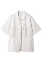 【マノフ/MANOF】のLINEN SHEER DOCKING/シャツ WHITE|ID:prp329100004568679