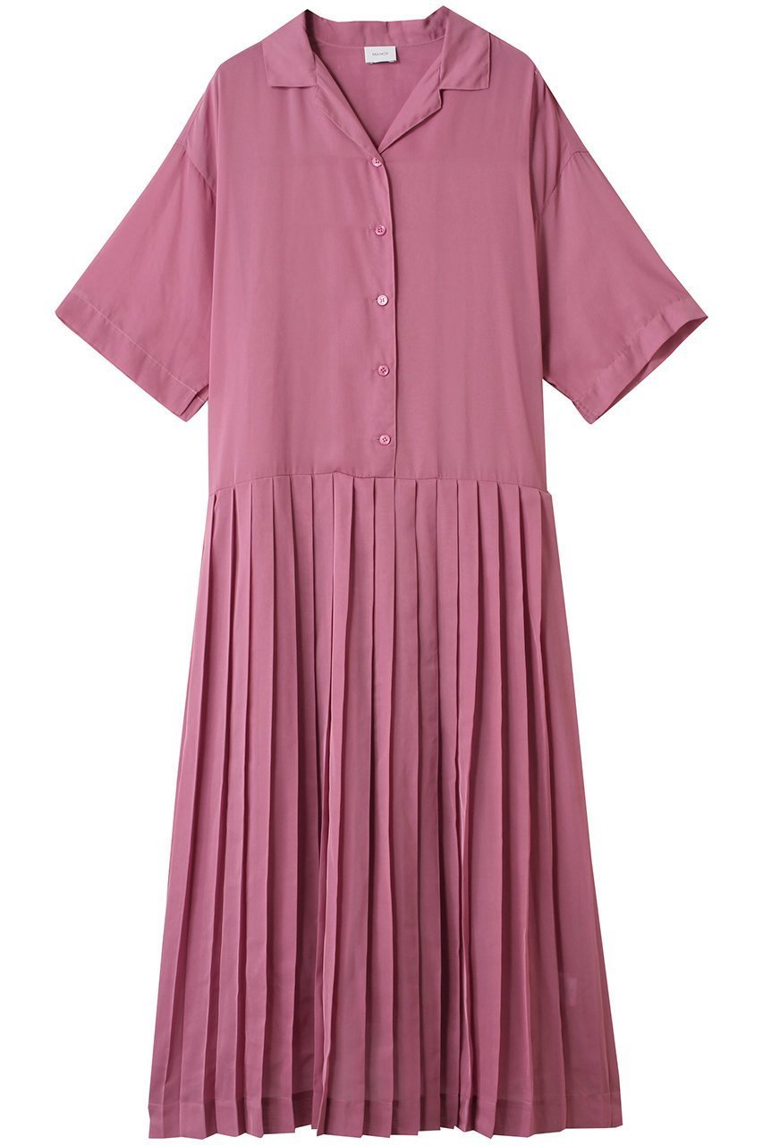 【マノフ/MANOF】のSHEER PLEATS ONE PIECE/ワンピース インテリア・キッズ・メンズ・レディースファッション・服の通販 founy(ファニー) 　ファッション　Fashion　レディースファッション　WOMEN　ワンピース　Dress　チュニック　Tunic　シアー　Sheer　チュニック　Tunic　プリーツ　Pleats　ロング　Long　NEW・新作・新着・新入荷　New Arrivals　PINK|ID: prp329100004568680 ipo3291000000032321569