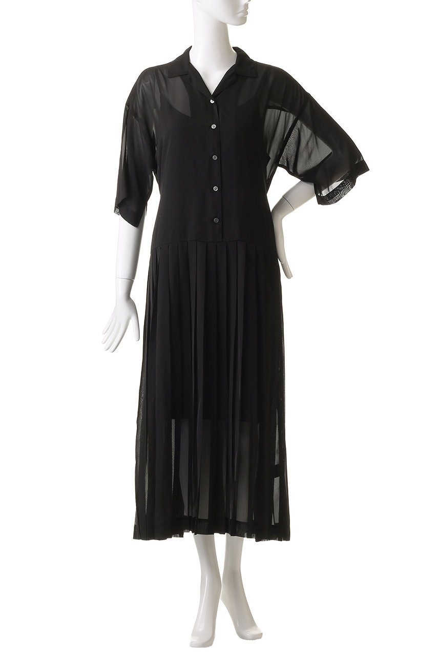 【マノフ/MANOF】のSHEER PLEATS ONE PIECE/ワンピース 人気、トレンドファッション・服の通販 founy(ファニー) 　ファッション　Fashion　レディースファッション　WOMEN　ワンピース　Dress　チュニック　Tunic　シアー　Sheer　チュニック　Tunic　プリーツ　Pleats　ロング　Long　NEW・新作・新着・新入荷　New Arrivals　other-2|ID: prp329100004568680 ipo3291000000032321571