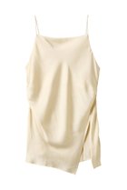 【クラネ/CLANE】のDRAPE SATIN CAMISOLE TOPS/キャミソール IVORY|ID:prp329100004568681