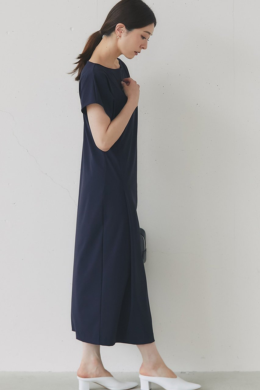 【ジェイドット/j.】のトリコットジャージー袖アシメワンピース 人気、トレンドファッション・服の通販 founy(ファニー) 　ファッション　Fashion　レディースファッション　Fashion for Women　ワンピース　Dresses　チュニック　Tunic Tops & Dresses　アシンメトリー　Asymmetrical Style　スリーブ　Sleeve, Long Sleeve / Short Sleeve　チュニック　Tunic, Long Top　フェミニン　Feminine, Girly　フレア　Flare, Flared　ロング　Long, Long-Length　other-7|ID: prp329100004568683 ipo3291000000032424995