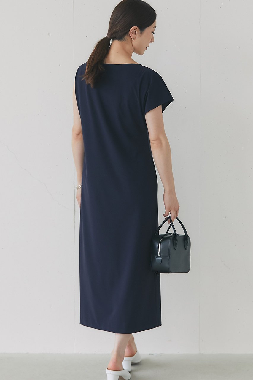 【ジェイドット/j.】のトリコットジャージー袖アシメワンピース 人気、トレンドファッション・服の通販 founy(ファニー) 　ファッション　Fashion　レディースファッション　Fashion for Women　ワンピース　Dresses　チュニック　Tunic Tops & Dresses　アシンメトリー　Asymmetrical Style　スリーブ　Sleeve, Long Sleeve / Short Sleeve　チュニック　Tunic, Long Top　フェミニン　Feminine, Girly　フレア　Flare, Flared　ロング　Long, Long-Length　other-8|ID: prp329100004568683 ipo3291000000032424996
