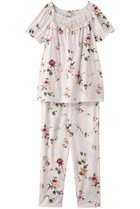 【イクコ/IKUKO】のSZ天竺花柄プリント フロントレースパジャマ アイボリー|ID: prp329100004568716 ipo3291000000032321938