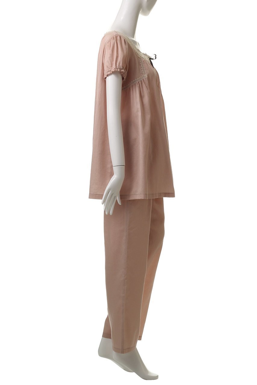 【イクコ/IKUKO】のビンテージサテン ピンタックパジャマ 人気、トレンドファッション・服の通販 founy(ファニー) 　ファッション　Fashion　レディースファッション　WOMEN　エレガント 上品　Elegant　デコルテ　Decolletage　パジャマ　Pajamas　フェミニン　Feminine　リボン　Ribbon　NEW・新作・新着・新入荷　New Arrivals　other-3|ID: prp329100004568717 ipo3291000000032321950