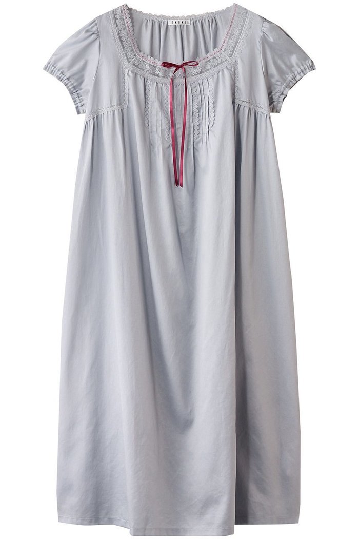 【イクコ/IKUKO / GOODS】のビンテージサテン ピンタックネグリジェ インテリア・キッズ・メンズ・レディースファッション・服の通販 founy(ファニー) https://founy.com/ お家時間・ステイホーム Stay Home / At Home エレガント 上品 Elegant ギャザー Gathered, Ruffled スリーブ Sleeve, Long Sleeve / Short Sleeve パジャマ Pajamas, Sleepwear |ID: prp329100004568718 ipo3291000000032833039