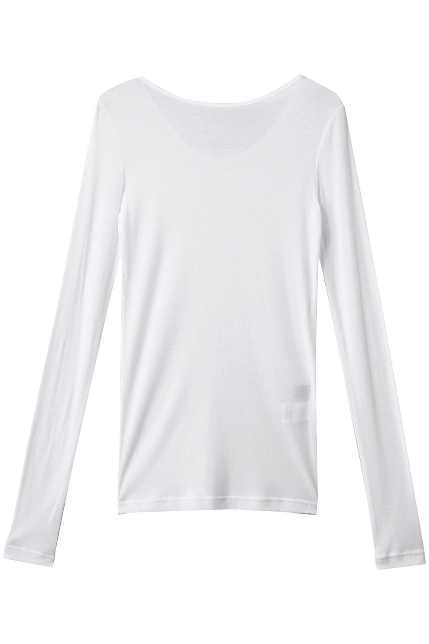 【ヒューエルミュージアム/hueLe Museum】の【hLM】シアーハイツイストフライス インテリア・キッズ・メンズ・レディースファッション・服の通販 founy(ファニー) 　ファッション　Fashion　レディースファッション　Fashion for Women　トップス・カットソー　Cut & Sew Tops　シャツ・ブラウス・オフィスカジュアル　Elegant Blouses & Button-Ups　ロングTシャツ・Tシャツ　Longline T-Shirts & Tees　カットソー・ベーシックTシャツ　Cut-and-Sewn Tops / Stretch Tees & Basics　インナー　Innerwear　キャミ　Camisole, Cami Top　ショート　Short, Short Length　スリーブ　Sleeve, Long Sleeve / Short Sleeve　ホワイト|ID: prp329100004570007 ipo3291000000035891734