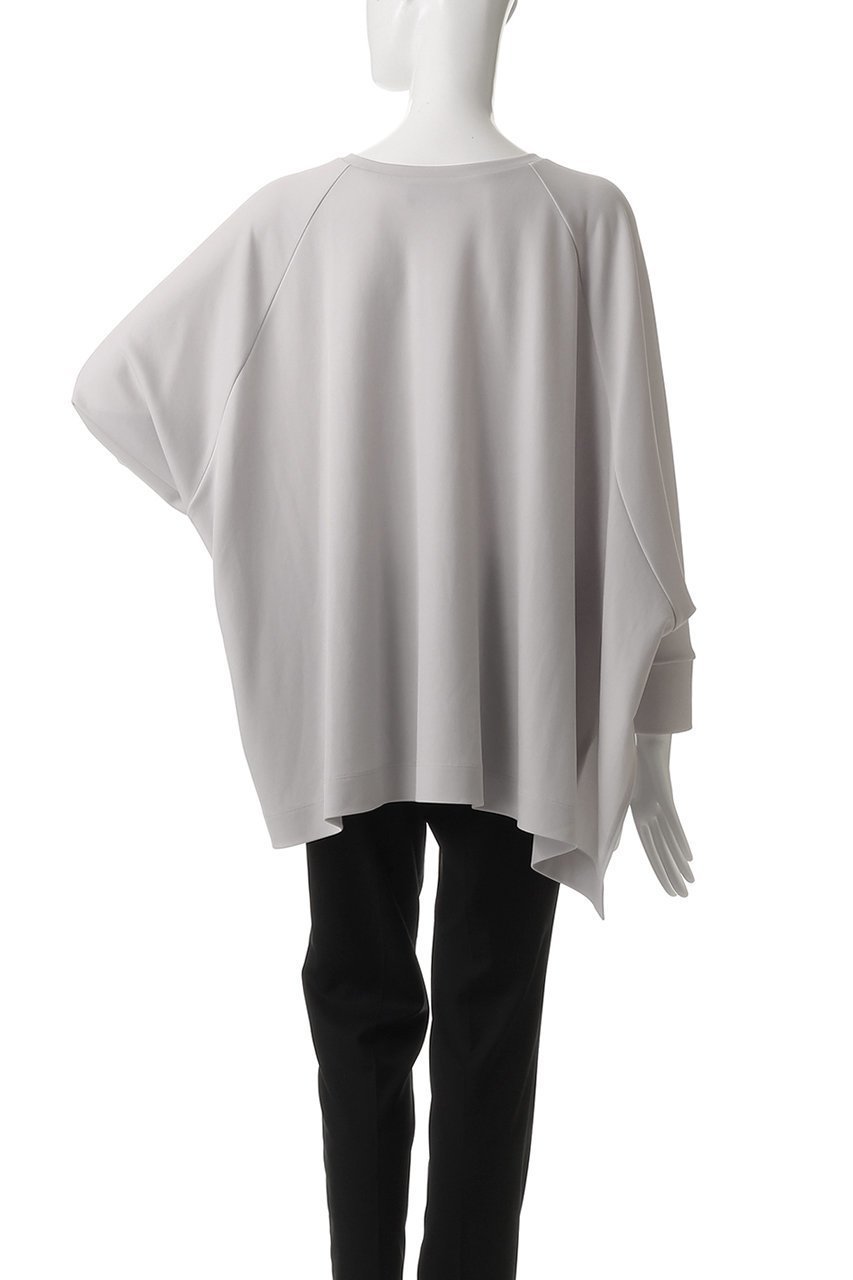 【ヒューエルミュージアム/hueLe Museum】の【hLM】トリアセダンボールジャージーオーバートップ 人気、トレンドファッション・服の通販 founy(ファニー) 　ファッション　Fashion　レディースファッション　Fashion for Women　トップス・カットソー　Cut & Sew Tops　シャツ・ブラウス・オフィスカジュアル　Elegant Blouses & Button-Ups　ロングTシャツ・Tシャツ　Longline T-Shirts & Tees　カットソー・ベーシックTシャツ　Cut-and-Sewn Tops / Stretch Tees & Basics　ショート　Short, Short Length　シンプル　Simple, Minimal　スリーブ　Sleeve, Long Sleeve / Short Sleeve　ドレープ　Drape, Draping Fabric　フォルム　Silhouette, Form　エレガント 上品　Elegant　other-4|ID: prp329100004570008 ipo3291000000035944803