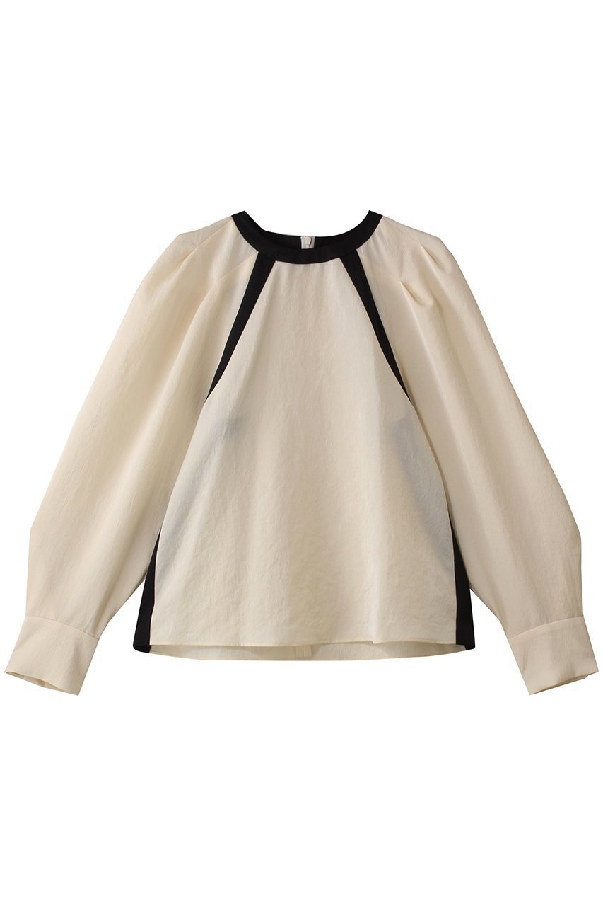 【ヒューエルミュージアム/hueLe Museum】の【hLM】ヴィンテージサテンバイカラーブラウス 人気、トレンドファッション・服の通販 founy(ファニー) ファッション Fashion レディースファッション Fashion for Women トップス・カットソー Cut & Sew Tops シャツ・ブラウス・オフィスカジュアル Elegant Blouses & Button-Ups なめらか Smooth, Silky Texture カフス Cuff Design サテン Satin, Glossy Fabric スリーブ Sleeve, Long Sleeve / Short Sleeve ロング Long, Long-Length 長袖 Long Sleeve, Full Sleeve other-1|ID: prp329100004570009 ipo3291000000035889535