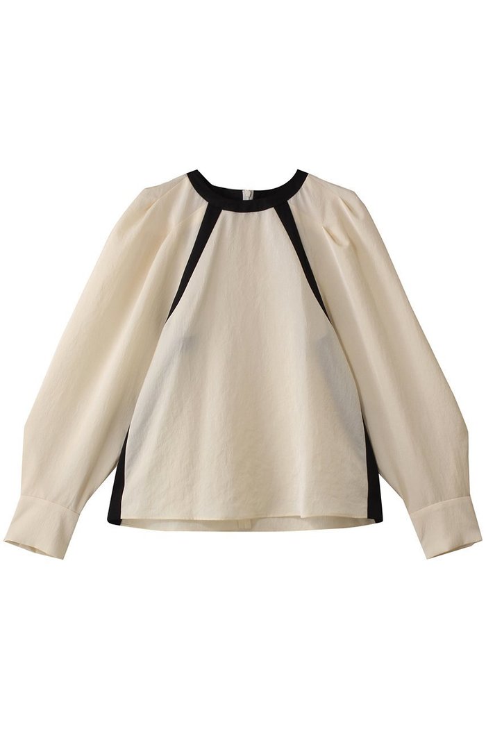 【ヒューエルミュージアム/hueLe Museum】の【hLM】ヴィンテージサテンバイカラーブラウス インテリア・キッズ・メンズ・レディースファッション・服の通販 founy(ファニー) https://founy.com/ ファッション Fashion レディースファッション Fashion for Women トップス・カットソー Cut & Sew Tops シャツ・ブラウス・オフィスカジュアル Elegant Blouses & Button-Ups なめらか Smooth, Silky Texture カフス Cuff Design サテン Satin, Glossy Fabric スリーブ Sleeve, Long Sleeve / Short Sleeve ロング Long, Long-Length 長袖 Long Sleeve, Full Sleeve |ID: prp329100004570009 ipo3291000000036396074