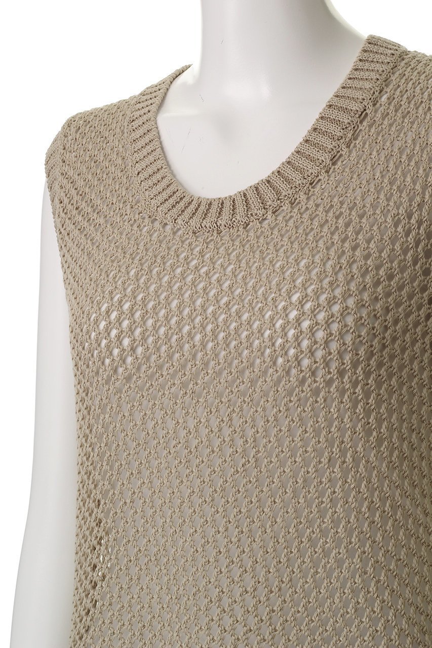 【ヒューエルミュージアム/hueLe Museum】の【STUMBLY】Gima Cotton Mesh Tank Knit 人気、トレンドファッション・服の通販 founy(ファニー) 　ファッション　Fashion　レディースファッション　WOMEN　トップス・カットソー　Tops/Tshirt　ニット　Knit Tops　キャミソール / ノースリーブ　No Sleeves　シャツ/ブラウス　Shirts/Blouses　ロング / Tシャツ　T-Shirts　カットソー　Cut and Sewn　キャミソール　Camisole　タンク　Tank　メッシュ　Mesh　夏　Summer　other-5|ID: prp329100004570010 ipo3291000000032334367