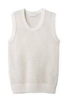 【ヒューエルミュージアム/hueLe Museum】の【STUMBLY】Gima Cotton Mesh Tank Knit 人気、トレンドファッション・服の通販 founy(ファニー) ファッション Fashion レディースファッション Fashion for Women トップス・カットソー Cut & Sew Tops ニット Knit Tops & Sweaters キャミソール&ノースリーブ Camisoles & Sleeveless Tops シャツ・ブラウス・オフィスカジュアル Elegant Blouses & Button-Ups ロングTシャツ・Tシャツ Longline T-Shirts & Tees カットソー・ベーシックTシャツ Cut-and-Sewn Tops / Stretch Tees & Basics キャミソール Camisole, Spaghetti Strap Top タンク Tank Top, Sleeveless Top メッシュ Mesh, Net Fabric 夏 Summer thumbnail ホワイト|ID: prp329100004570010 ipo3291000000032862066