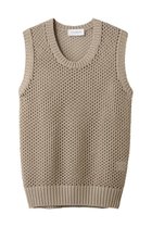 【ヒューエルミュージアム/hueLe Museum】の【STUMBLY】Gima Cotton Mesh Tank Knit 人気、トレンドファッション・服の通販 founy(ファニー) ファッション Fashion レディースファッション Fashion for Women トップス・カットソー Cut & Sew Tops ニット Knit Tops & Sweaters キャミソール&ノースリーブ Camisoles & Sleeveless Tops シャツ・ブラウス・オフィスカジュアル Elegant Blouses & Button-Ups ロングTシャツ・Tシャツ Longline T-Shirts & Tees カットソー・ベーシックTシャツ Cut-and-Sewn Tops / Stretch Tees & Basics キャミソール Camisole, Spaghetti Strap Top タンク Tank Top, Sleeveless Top メッシュ Mesh, Net Fabric 夏 Summer thumbnail ベージュ|ID: prp329100004570010 ipo3291000000032862073