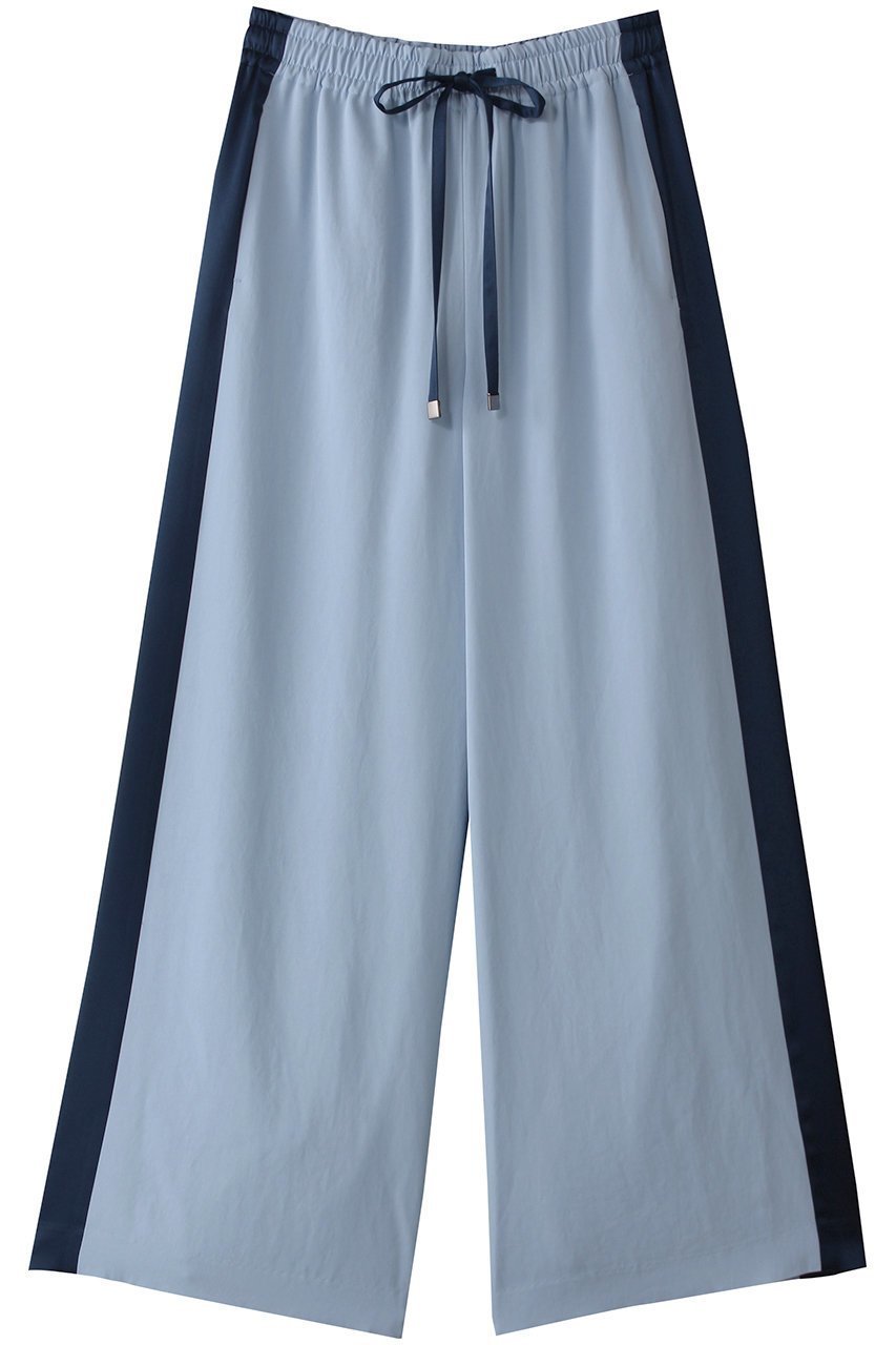 【ヒューエルミュージアム/hueLe Museum】の【STUMBLY】Side Line Wide Pants インテリア・キッズ・メンズ・レディースファッション・服の通販 founy(ファニー) 　ファッション　Fashion　レディースファッション　Fashion for Women　パンツ　Pants & Trousers　ドローストリング　Drawstring, Pull Cord　リラックス　Relax, Relaxed Fit　ワイド　Wide, Wide Fit　ブルー|ID: prp329100004570011 ipo3291000000032907599