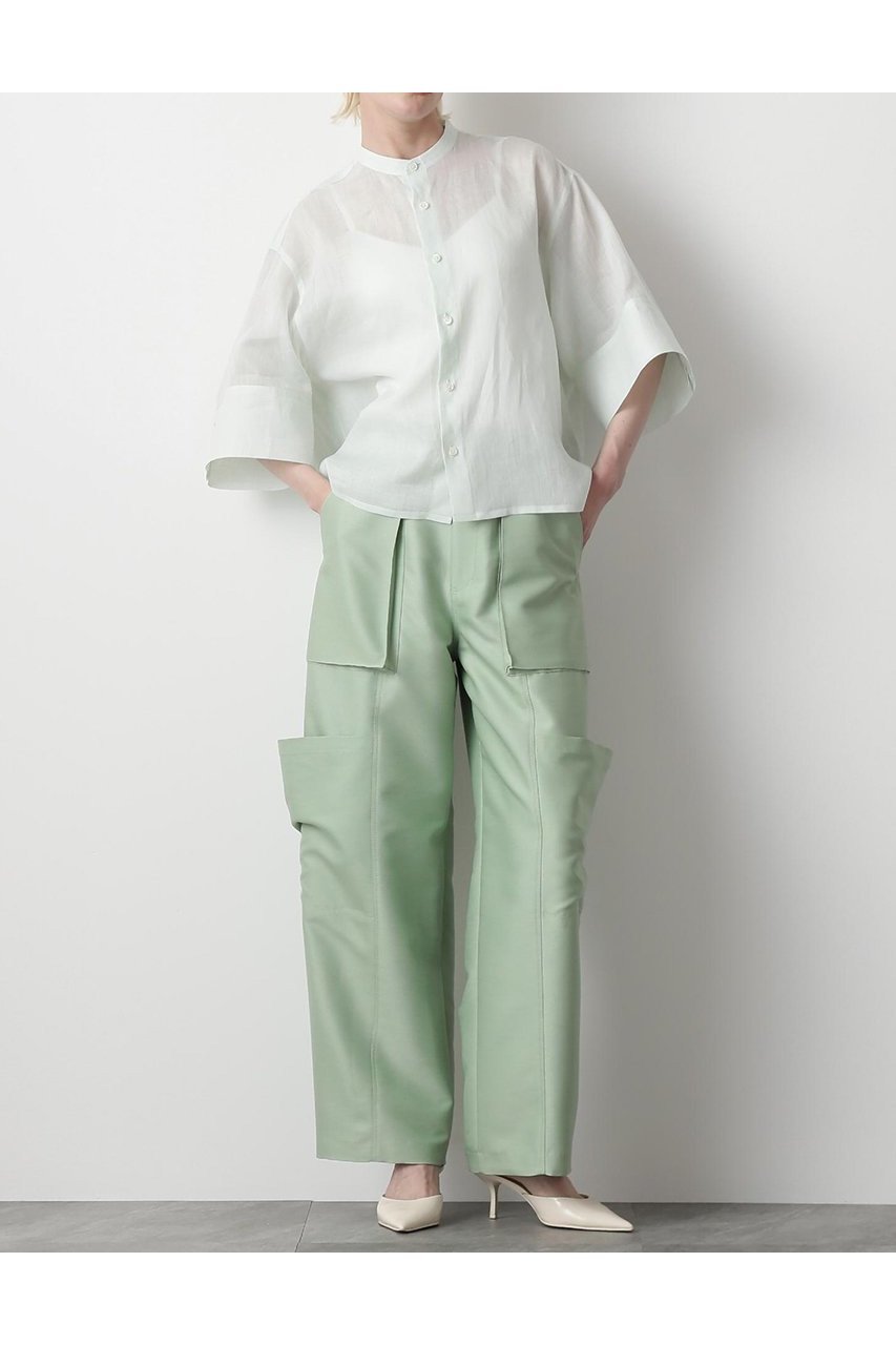 【ヒューエルミュージアム/hueLe Museum】の【STUMBLY】Volume Sleeve Shirts 人気、トレンドファッション・服の通販 founy(ファニー) 　ファッション　Fashion　レディースファッション　WOMEN　トップス・カットソー　Tops/Tshirt　シャツ/ブラウス　Shirts/Blouses　ボリュームスリーブ / フリル袖　Volume Sleeve　カフス　Cuffs　コンパクト　Compact　ショート　Short　スリーブ　Sleeve　バランス　Balance　半袖　Short Sleeve　夏　Summer　NEW・新作・新着・新入荷　New Arrivals　other-3|ID: prp329100004570014 ipo3291000000032334398