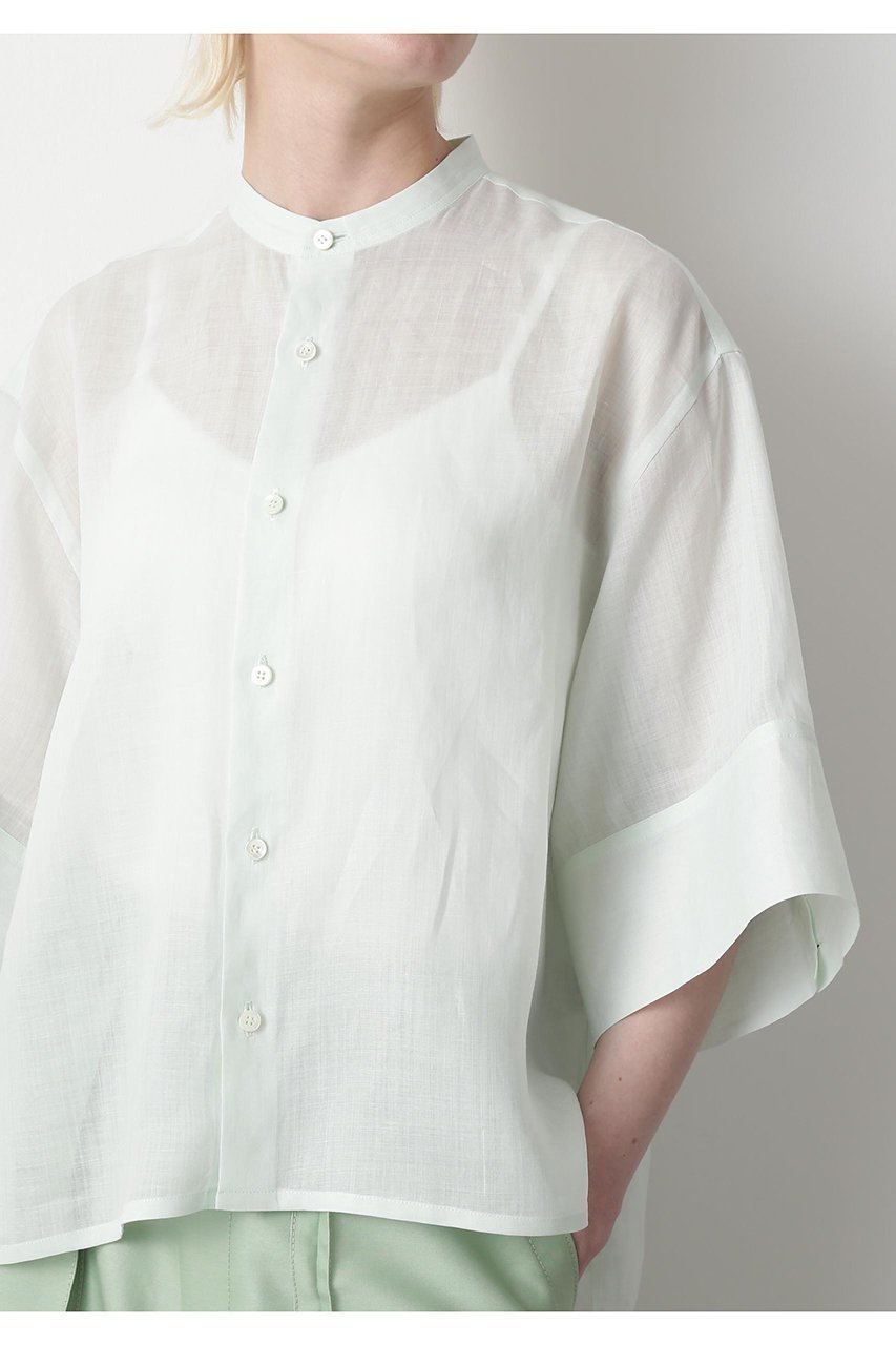 【ヒューエルミュージアム/hueLe Museum】の【STUMBLY】Volume Sleeve Shirts 人気、トレンドファッション・服の通販 founy(ファニー) 　ファッション　Fashion　レディースファッション　WOMEN　トップス・カットソー　Tops/Tshirt　シャツ/ブラウス　Shirts/Blouses　ボリュームスリーブ / フリル袖　Volume Sleeve　カフス　Cuffs　コンパクト　Compact　ショート　Short　スリーブ　Sleeve　バランス　Balance　半袖　Short Sleeve　夏　Summer　NEW・新作・新着・新入荷　New Arrivals　other-8|ID: prp329100004570014 ipo3291000000032334403