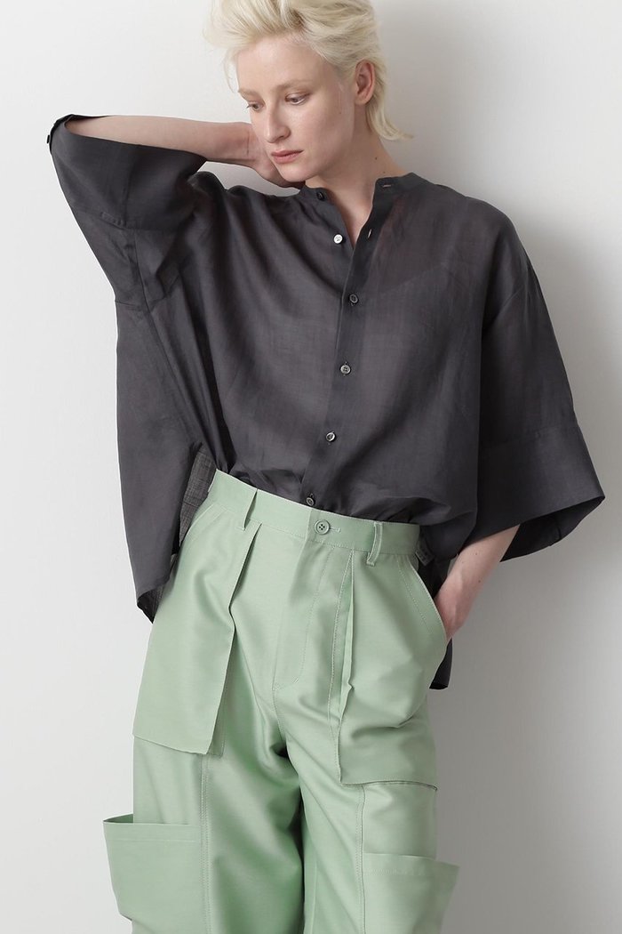 【ヒューエルミュージアム/hueLe Museum】の【STUMBLY】Volume Sleeve Shirts インテリア・キッズ・メンズ・レディースファッション・服の通販 founy(ファニー) https://founy.com/ ファッション Fashion レディースファッション Fashion for Women トップス・カットソー Cut & Sew Tops シャツ・ブラウス・オフィスカジュアル Elegant Blouses & Button-Ups ボリューム袖・フリルスリーブブラウス Voluminous & Ruffle Sleeves / Puffy Sleeve Tops カフス Cuff Design コンパクト Compact, Small Size ショート Short, Short Length スリーブ Sleeve, Long Sleeve / Short Sleeve バランス Balance, Style Balance 半袖 Short Sleeve, Half Sleeve 夏 Summer |ID: prp329100004570014 ipo3291000000032835412