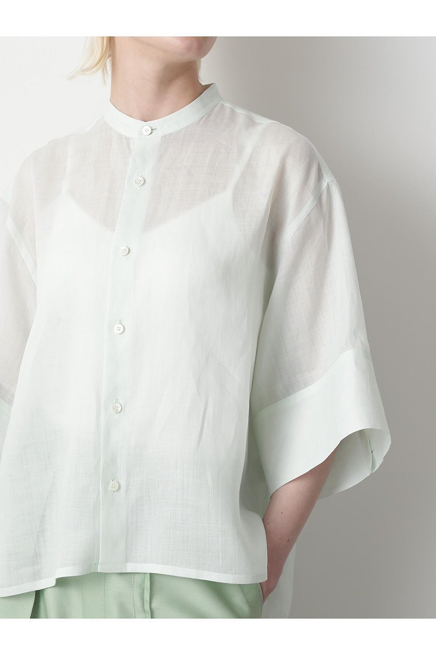 【ヒューエルミュージアム/hueLe Museum】の【STUMBLY】Volume Sleeve Shirts 人気、トレンドファッション・服の通販 founy(ファニー) 　ファッション　Fashion　レディースファッション　Fashion for Women　トップス・カットソー　Cut & Sew Tops　シャツ・ブラウス・オフィスカジュアル　Elegant Blouses & Button-Ups　ボリューム袖・フリルスリーブブラウス　Voluminous & Ruffle Sleeves / Puffy Sleeve Tops　カフス　Cuff Design　コンパクト　Compact, Small Size　ショート　Short, Short Length　スリーブ　Sleeve, Long Sleeve / Short Sleeve　バランス　Balance, Style Balance　半袖　Short Sleeve, Half Sleeve　夏　Summer　other-8|ID: prp329100004570014 ipo3291000000032835463