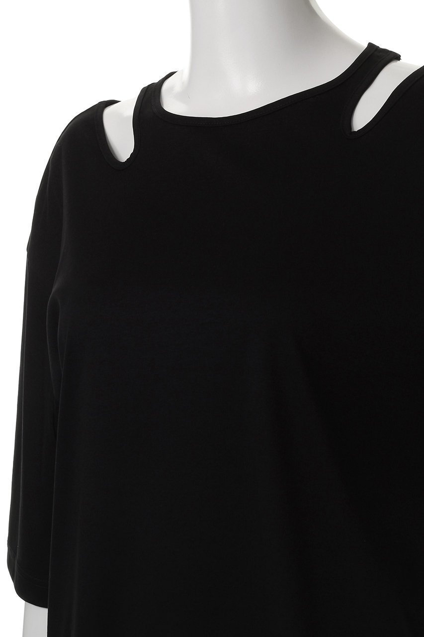 【ルームエイト/Room no.8】のSMOOTH コットン ネックオープントップス 人気、トレンドファッション・服の通販 founy(ファニー) 　ファッション　Fashion　レディースファッション　WOMEN　トップス・カットソー　Tops/Tshirt　シャツ/ブラウス　Shirts/Blouses　ロング / Tシャツ　T-Shirts　カットソー　Cut and Sewn　なめらか　Smooth　インナー　Inner　カッティング　Cutting　ショート　Short　ジャケット　Jacket　スリーブ　Sleeve　NEW・新作・新着・新入荷　New Arrivals　other-5|ID: prp329100004570022 ipo3291000000032334451