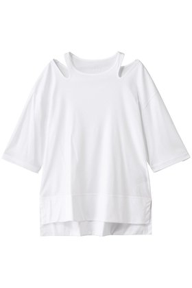 【ルームエイト/Room no.8】 SMOOTH コットン ネックオープントップス人気、トレンドファッション・服の通販 founy(ファニー) ファッション Fashion レディースファッション Fashion for Women トップス・カットソー Cut & Sew Tops シャツ・ブラウス・オフィスカジュアル Elegant Blouses & Button-Ups ロングTシャツ・Tシャツ Longline T-Shirts & Tees カットソー・ベーシックTシャツ Cut-and-Sewn Tops / Stretch Tees & Basics なめらか Smooth, Silky Texture インナー Innerwear カッティング Cutting Detail ショート Short, Short Length ジャケット Jacket, Outerwear スリーブ Sleeve, Long Sleeve / Short Sleeve |ID:prp329100004570022