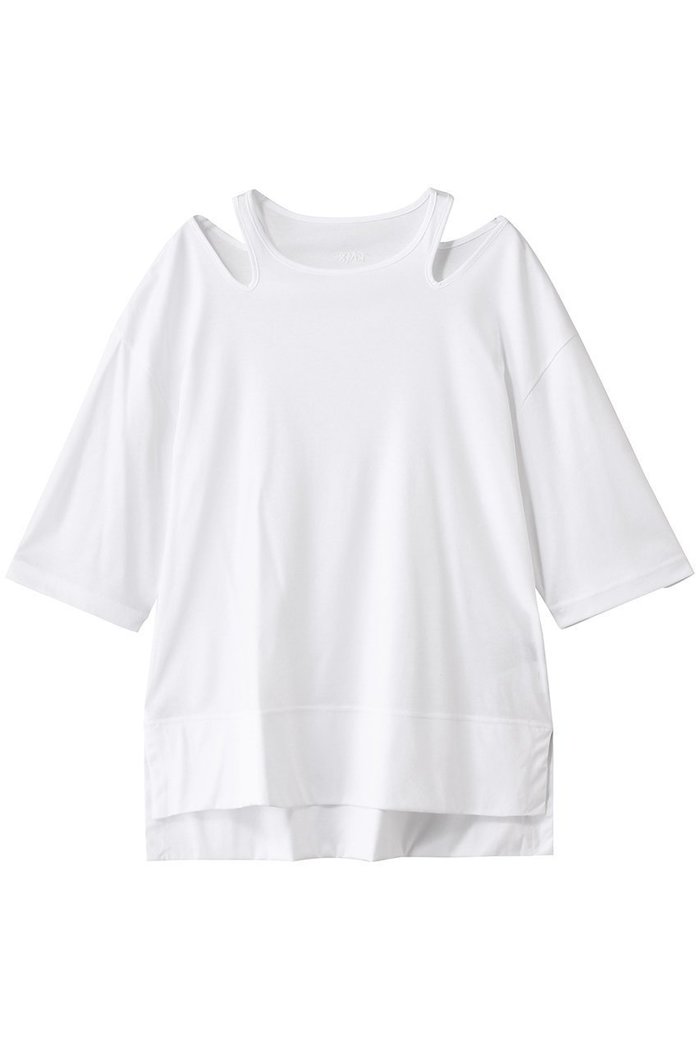 【ルームエイト/Room no.8】のSMOOTH コットン ネックオープントップス インテリア・キッズ・メンズ・レディースファッション・服の通販 founy(ファニー) https://founy.com/ ファッション Fashion レディースファッション Fashion for Women トップス・カットソー Cut & Sew Tops シャツ・ブラウス・オフィスカジュアル Elegant Blouses & Button-Ups ロングTシャツ・Tシャツ Longline T-Shirts & Tees カットソー・ベーシックTシャツ Cut-and-Sewn Tops / Stretch Tees & Basics なめらか Smooth, Silky Texture インナー Innerwear カッティング Cutting Detail ショート Short, Short Length ジャケット Jacket, Outerwear スリーブ Sleeve, Long Sleeve / Short Sleeve |ID: prp329100004570022 ipo3291000000036082952