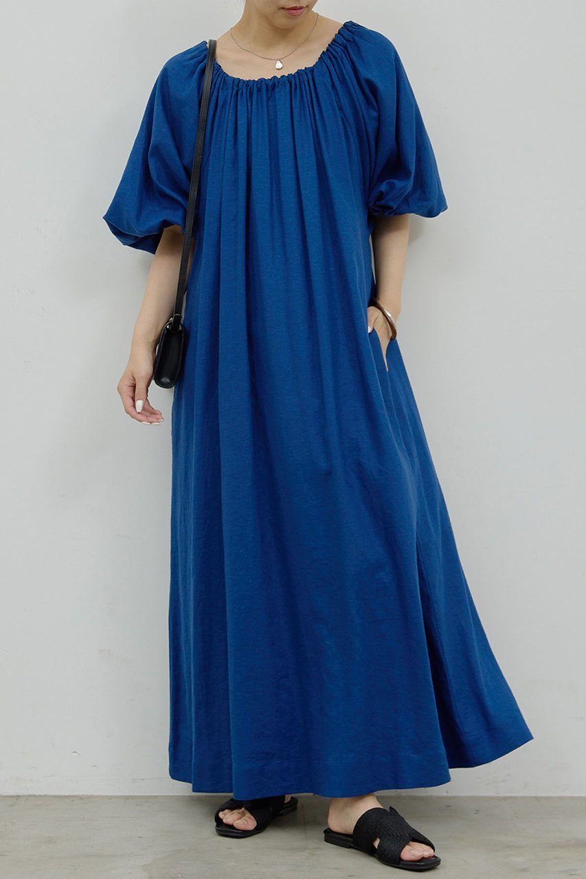 【ガリャルダガランテ/GALLARDAGALANTE】のギャザーボリュームワンピース 人気、トレンドファッション・服の通販 founy(ファニー) 　ファッション　Fashion　レディースファッション　Fashion for Women　ワンピース　Dresses　チュニック　Tunic Tops & Dresses　チュニック　Tunic, Long Top　ロング　Long, Long-Length　エレガント 上品　Elegant　other-6|ID: prp329100004570025 ipo3291000000035560149