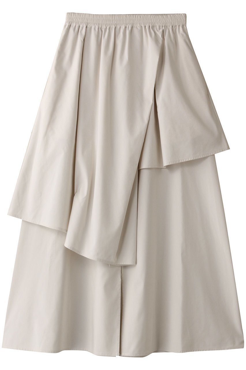 【ランバン オン ブルー/LANVIN en Bleu】のアシンメトリーレイヤードスカート インテリア・キッズ・メンズ・レディースファッション・服の通販 founy(ファニー) ファッション Fashion レディースファッション Fashion for Women スカート Skirts ロングスカート Long Skirts / Maxi & Midi Skirts アシンメトリー Asymmetrical Style クロップド Cropped, Short Length コンパクト Compact, Small Size ロング Long, Long-Length オフ|ID: prp329100004570027 ipo3291000000032793753