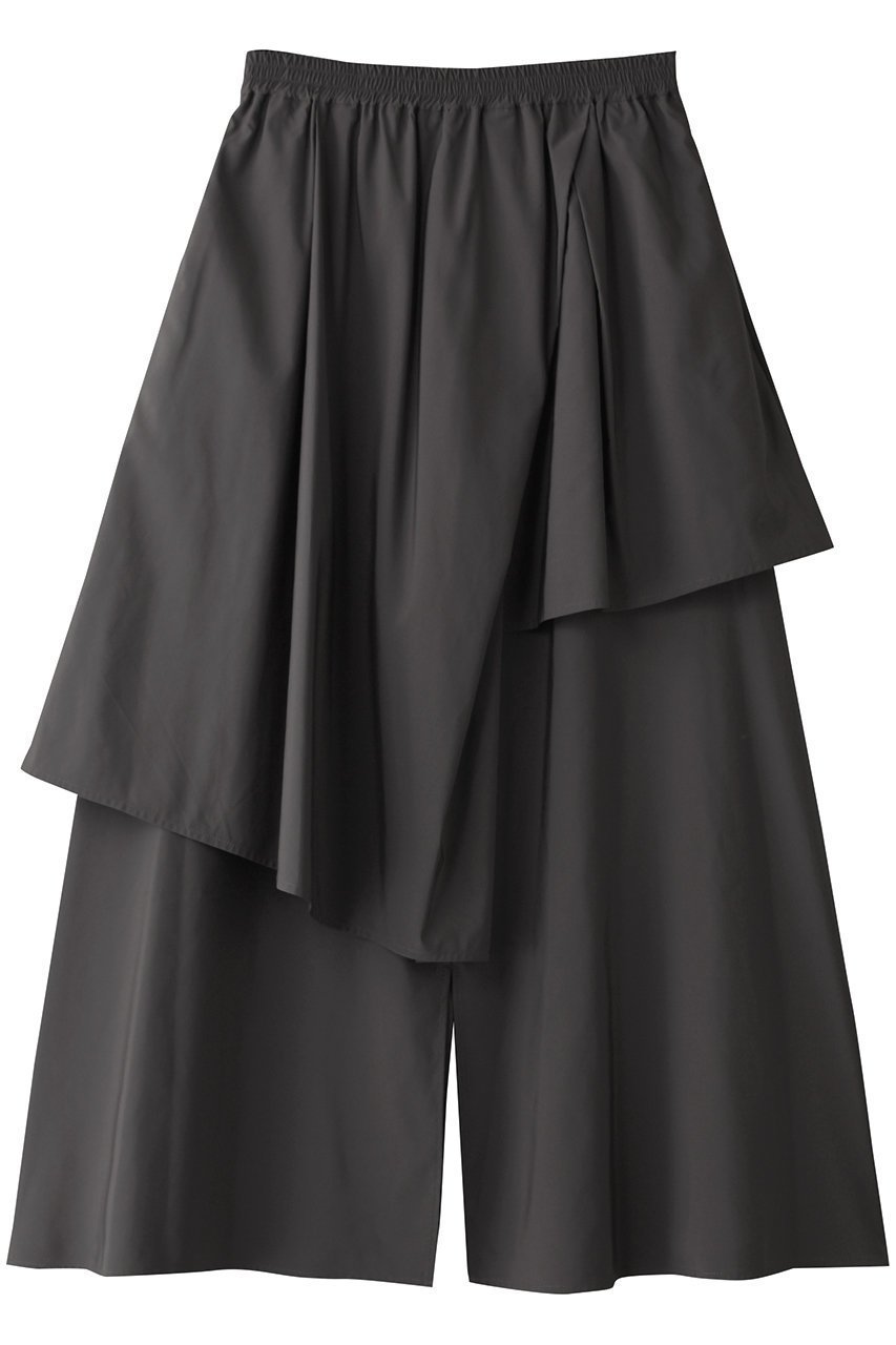 【ランバン オン ブルー/LANVIN en Bleu】のアシンメトリーレイヤードスカート インテリア・キッズ・メンズ・レディースファッション・服の通販 founy(ファニー) ファッション Fashion レディースファッション Fashion for Women スカート Skirts ロングスカート Long Skirts / Maxi & Midi Skirts アシンメトリー Asymmetrical Style クロップド Cropped, Short Length コンパクト Compact, Small Size ロング Long, Long-Length チャコールグレー|ID: prp329100004570027 ipo3291000000032793755