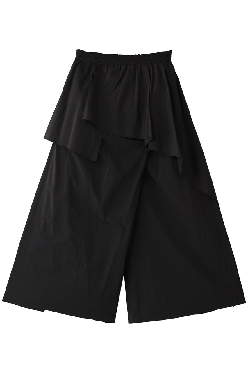 【ランバン オン ブルー/LANVIN en Bleu】のはっ水ナイロンラッフルパンツ インテリア・キッズ・メンズ・レディースファッション・服の通販 founy(ファニー) ファッション Fashion レディースファッション Fashion for Women パンツ Pants & Trousers おすすめ Recommended / Our Picks コンパクト Compact, Small Size リラックス Relax, Relaxed Fit ブラック|ID: prp329100004570028 ipo3291000000032793783