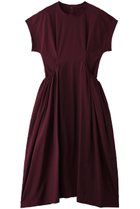 【ランバン オン ブルー/LANVIN en Bleu】のナイロンタスランギャザーワンピース ボルドー|ID: prp329100004570030 ipo3291000000035450852