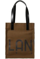 【ランバン オン ブルー/LANVIN en Bleu】のロゴポリエステルキャンバストートバッグ ブラウン|ID: prp329100004570032 ipo3291000000032334531