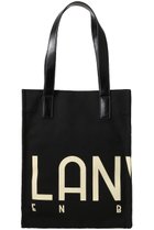 【ランバン オン ブルー/LANVIN en Bleu】のロゴポリエステルキャンバストートバッグ ブラック|ID: prp329100004570032 ipo3291000000035102520