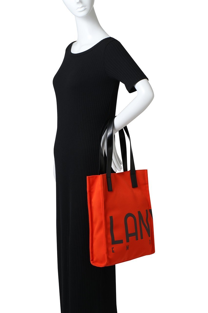 【ランバン オン ブルー/LANVIN en Bleu】のロゴポリエステルキャンバストートバッグ 人気、トレンドファッション・服の通販 founy(ファニー) 　ファッション　Fashion　レディースファッション　Fashion for Women　バッグ　Bags　フェイクレザー　Faux Leather, PU Leather　プリント　Print, Printed Pattern　ポケット　Pocket, Pocket Detail　エレガント 上品　Elegant　旅行　Travel　other-2|ID: prp329100004570032 ipo3291000000035264734