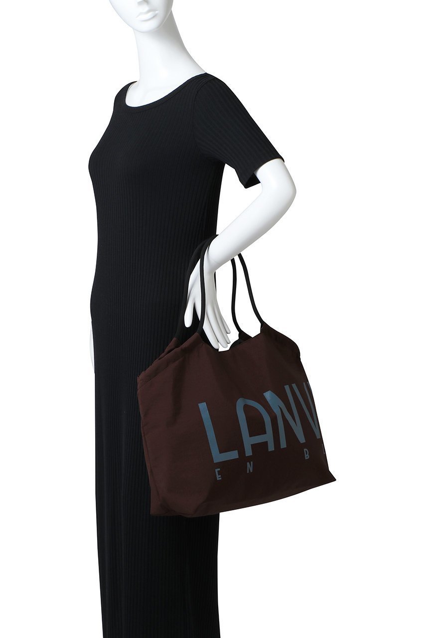 【ランバン オン ブルー/LANVIN en Bleu】のロゴドロストトートバッグ 人気、トレンドファッション・服の通販 founy(ファニー) 　ファッション　Fashion　レディースファッション　WOMEN　バッグ　Bag　ポケット　Pocket　NEW・新作・新着・新入荷　New Arrivals　other-2|ID: prp329100004570033 ipo3291000000032334543