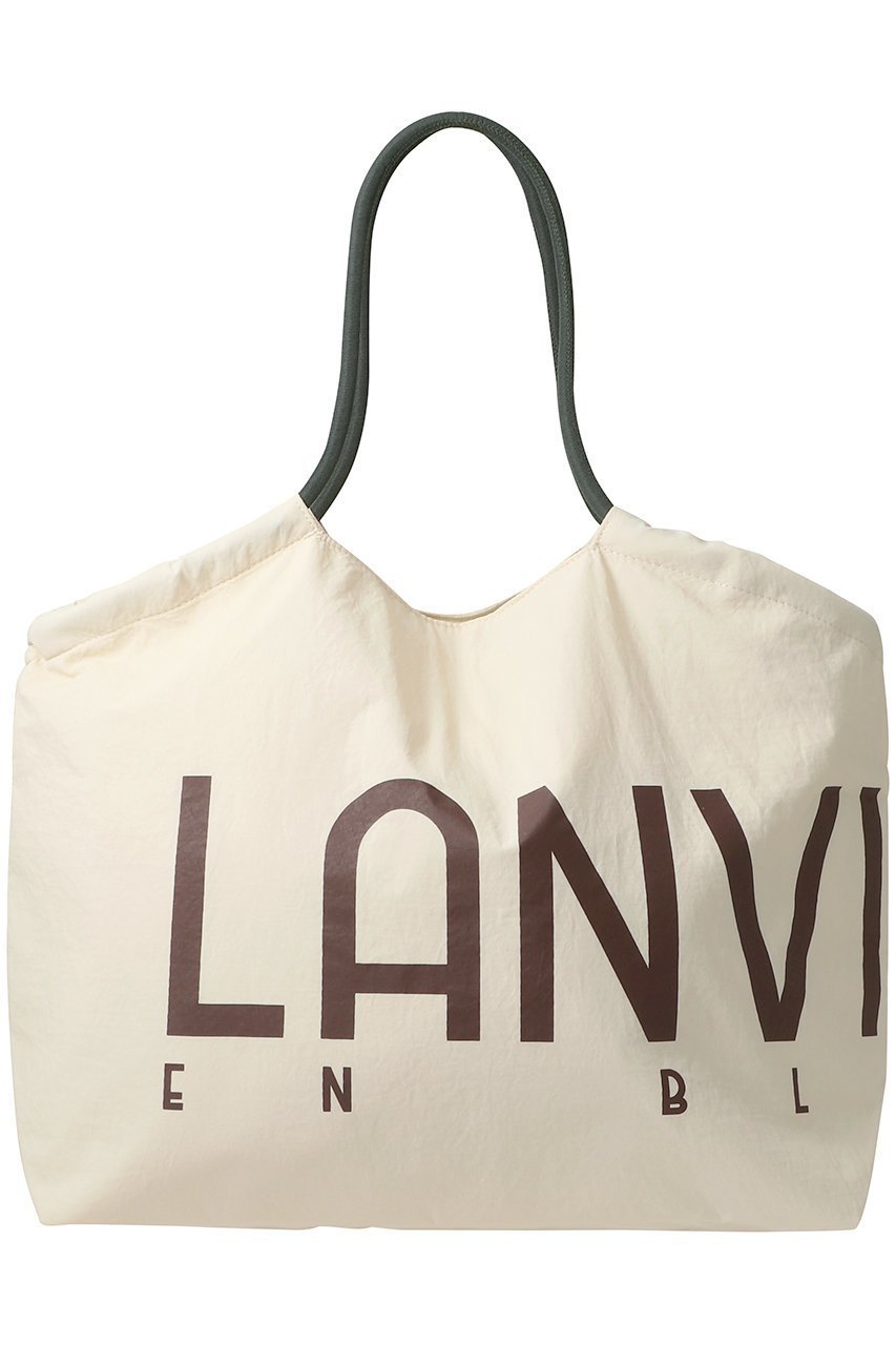 【ランバン オン ブルー/LANVIN en Bleu】のロゴドロストトートバッグ インテリア・キッズ・メンズ・レディースファッション・服の通販 founy(ファウニー) 　ファッション　Fashion　レディースファッション　Fashion for Women　バッグ　Bags　ポケット　Pocket, Pocket Detail　オフ|ID: prp329100004570033 ipo3291000000036641994
