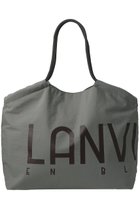 【ランバン オン ブルー/LANVIN en Bleu】のロゴドロストトートバッグ グレー|ID: prp329100004570033 ipo3291000000036641995