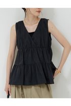 【ガリャルダガランテ/GALLARDAGALANTE】のティアードスリーブレスブラウス 人気、トレンドファッション・服の通販 founy(ファニー) ファッション Fashion レディースファッション WOMEN トップス・カットソー Tops/Tshirt キャミソール / ノースリーブ No Sleeves シャツ/ブラウス Shirts/Blouses おすすめ Recommend カーゴパンツ Cargo Pants コンパクト Compact タイトスカート Tight Skirt ノースリーブ No Sleeve NEW・新作・新着・新入荷 New Arrivals thumbnail ブラック|ID: prp329100004570034 ipo3291000000032334550