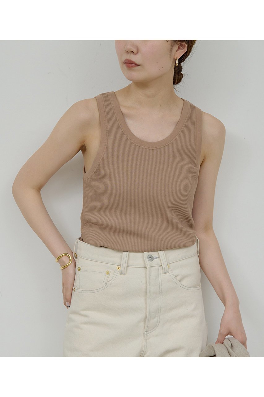 【ガリャルダガランテ/GALLARDAGALANTE】のリブタンクトップ2 人気、トレンドファッション・服の通販 founy(ファニー) 　ファッション　Fashion　レディースファッション　WOMEN　トップス・カットソー　Tops/Tshirt　キャミソール / ノースリーブ　No Sleeves　シャツ/ブラウス　Shirts/Blouses　ロング / Tシャツ　T-Shirts　カットソー　Cut and Sewn　キャミソール　Camisole　タンク　Tank　NEW・新作・新着・新入荷　New Arrivals　other-2|ID: prp329100004570042 ipo3291000000032334622