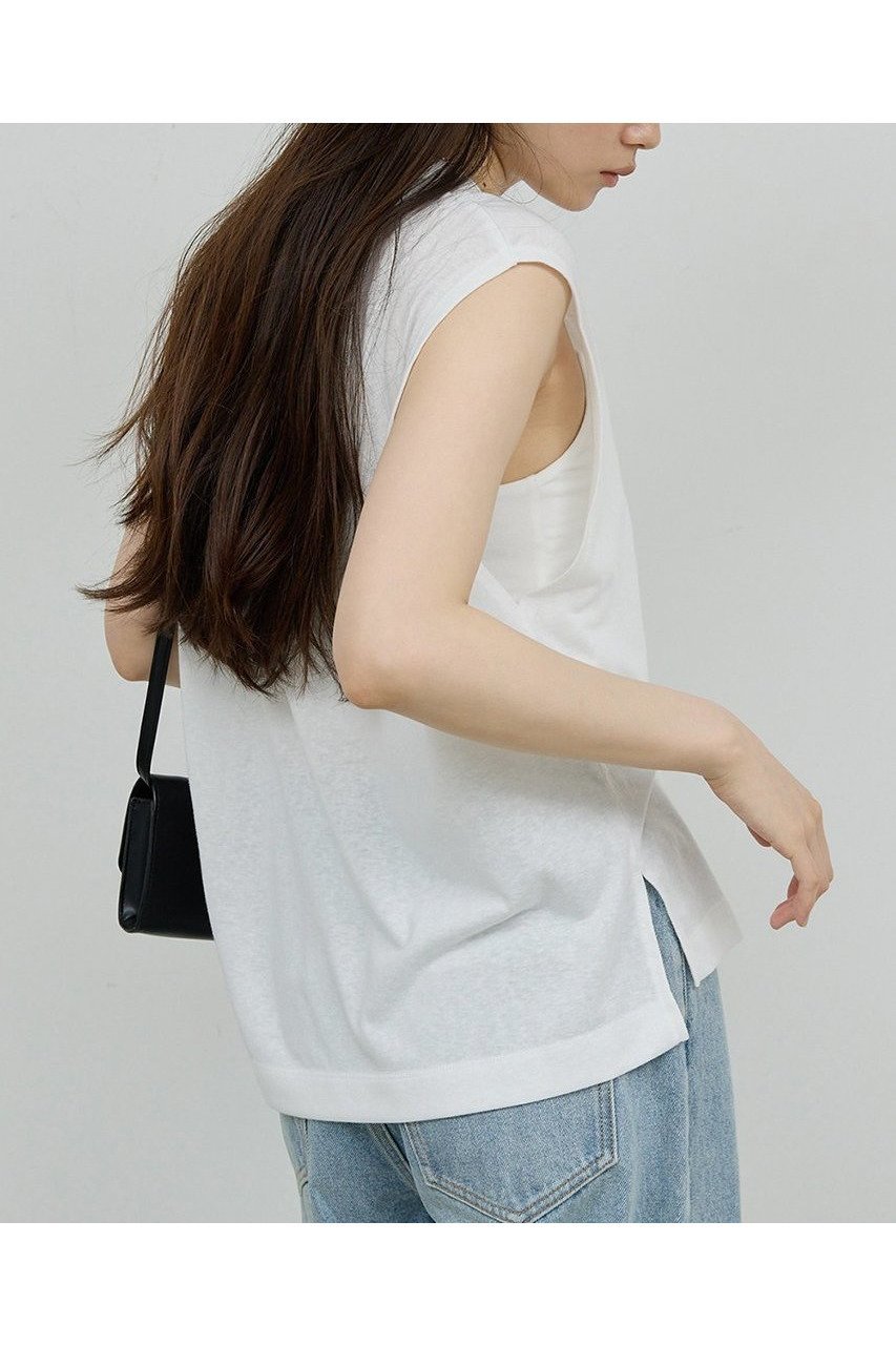 【ガリャルダガランテ/GALLARDAGALANTE】のフレンチシアーT 人気、トレンドファッション・服の通販 founy(ファニー) 　ファッション　Fashion　レディースファッション　WOMEN　トップス・カットソー　Tops/Tshirt　シャツ/ブラウス　Shirts/Blouses　ロング / Tシャツ　T-Shirts　カットソー　Cut and Sewn　なめらか　Smooth　インナー　Inner　シアー　Sheer　ショート　Short　スリーブ　Sleeve　フロント　Front　夏　Summer　NEW・新作・新着・新入荷　New Arrivals　羽織　Haori　other-8|ID: prp329100004570043 ipo3291000000032334639