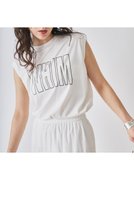 【ウィムガゼット/Whim Gazette】のノースリーブロゴTシャツ 人気、トレンドファッション・服の通販 founy(ファニー) ファッション Fashion レディースファッション WOMEN トップス・カットソー Tops/Tshirt キャミソール / ノースリーブ No Sleeves シャツ/ブラウス Shirts/Blouses ロング / Tシャツ T-Shirts カットソー Cut and Sewn キャミソール Camisole コンパクト Compact タンク Tank ノースリーブ No Sleeve バランス Balance ベビー Baby ベーシック Basic NEW・新作・新着・新入荷 New Arrivals |ID:prp329100004570062