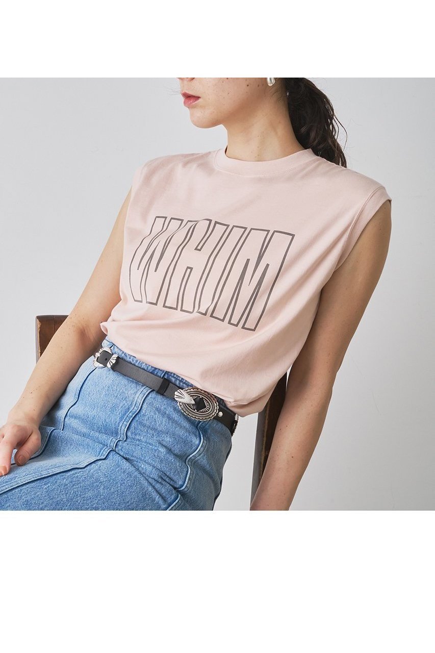 【ウィムガゼット/Whim Gazette】のノースリーブロゴTシャツ インテリア・キッズ・メンズ・レディースファッション・服の通販 founy(ファニー) 　ファッション　Fashion　レディースファッション　WOMEN　トップス・カットソー　Tops/Tshirt　キャミソール / ノースリーブ　No Sleeves　シャツ/ブラウス　Shirts/Blouses　ロング / Tシャツ　T-Shirts　カットソー　Cut and Sewn　キャミソール　Camisole　コンパクト　Compact　タンク　Tank　ノースリーブ　No Sleeve　バランス　Balance　ベビー　Baby　ベーシック　Basic　NEW・新作・新着・新入荷　New Arrivals　ベビーピンク|ID: prp329100004570062 ipo3291000000032334768