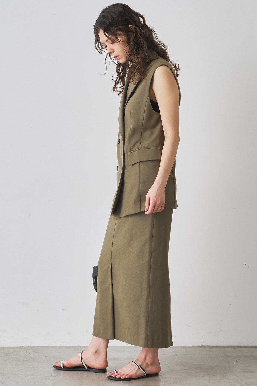 【ウィムガゼット/Whim Gazette】のダックタイトスカート 人気、トレンドファッション・服の通販 founy(ファニー) 　ファッション　Fashion　レディースファッション　Fashion for Women　スカート　Skirts　ロングスカート　Long Skirts / Maxi & Midi Skirts　おすすめ　Recommended / Our Picks　スリット　Slit, Slit Detail　セットアップ　Set-Up, Coordinated Outfit　タイトスカート　Pencil Skirt, Tight Skirt　フロント　Front, Front Design　ロング　Long, Long-Length　ワーク　Workwear, Utility Style　ヴィンテージ　Vintage Style　エレガント 上品　Elegant　other-3|ID: prp329100004570066 ipo3291000000035321132