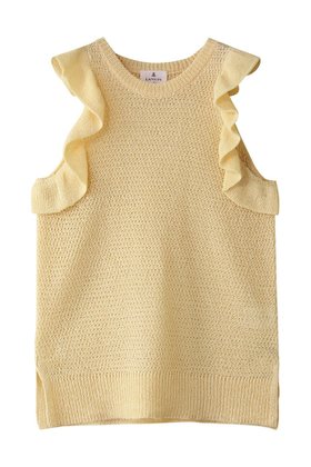 【ランバン オン ブルー/LANVIN en Bleu】 フリルノースリーブニット人気、トレンドファッション・服の通販 founy(ファニー) ファッション Fashion レディースファッション WOMEN トップス・カットソー Tops/Tshirt ニット Knit Tops キャミソール / ノースリーブ No Sleeves プルオーバー Pullover インナー Inner コンパクト Compact ジャケット Jacket センター Center ノースリーブ No Sleeve フリル Frills NEW・新作・新着・新入荷 New Arrivals |ID:prp329100004570072