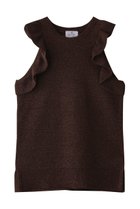 【ランバン オン ブルー/LANVIN en Bleu】のフリルノースリーブニット 人気、トレンドファッション・服の通販 founy(ファニー) ファッション Fashion レディースファッション WOMEN トップス・カットソー Tops/Tshirt ニット Knit Tops キャミソール / ノースリーブ No Sleeves プルオーバー Pullover インナー Inner コンパクト Compact ジャケット Jacket センター Center ノースリーブ No Sleeve フリル Frills NEW・新作・新着・新入荷 New Arrivals thumbnail ブラウン|ID: prp329100004570072 ipo3291000000032334846