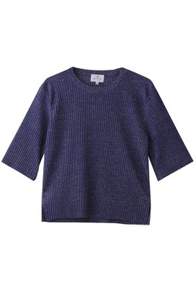 【ランバン オン ブルー/LANVIN en Bleu】 プリーツハーフスリーブニット人気、トレンドファッション・服の通販 founy(ファニー) ファッション Fashion レディースファッション WOMEN トップス・カットソー Tops/Tshirt ニット Knit Tops プルオーバー Pullover バランス Balance プリーツ Pleats 今季 This Season NEW・新作・新着・新入荷 New Arrivals |ID:prp329100004570074